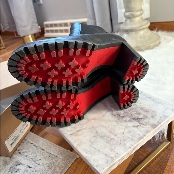 Christian Louboutin 70mm Marchacroche Leather Chelsea Booties - Picture 4 of 9